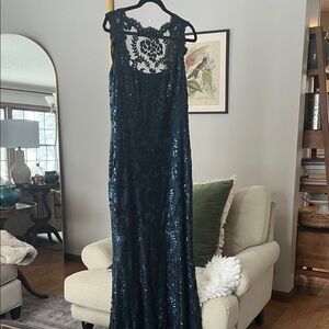 Tadashi Shoji Blue Lace Dress
